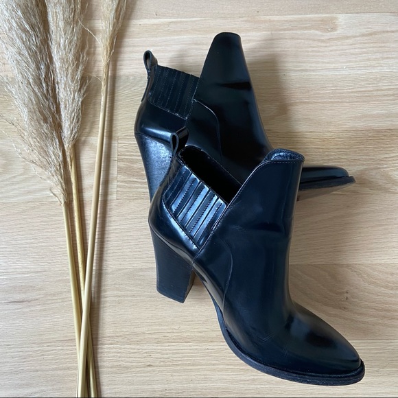 EUC (W7.5) - MAJE Leather Ankle Chelsea Booties - Picture 2 of 8
